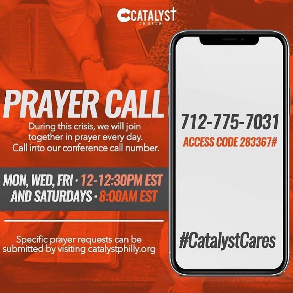 Prayer Call @ 712-775-7031 Access Code: 283367
